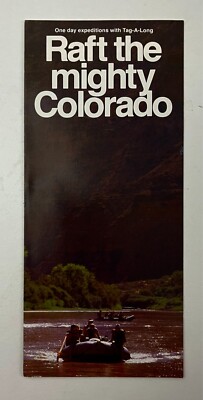 1985 Moab UT Tag-A-Long Tours Raft Colorado River Rafting Vtg Travel Brochure
