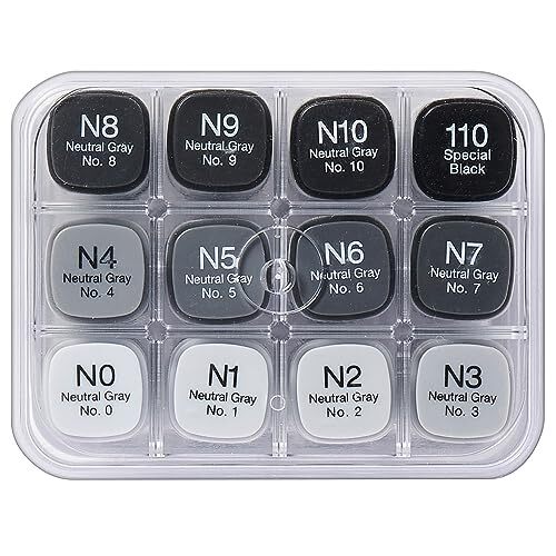 Classic Alcohol markers 12pc set Neutral Gray New Ver.