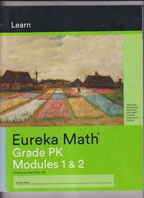 EUREKA MATH  GRADE PK  MODULES 1 & 2 Learn Workbook NO WRITING