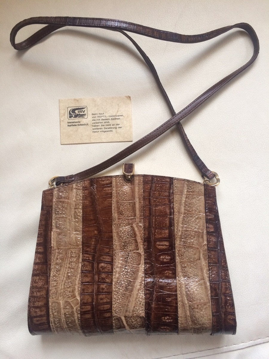 IRV Tasche Krokodil Leder mit Zertifikat