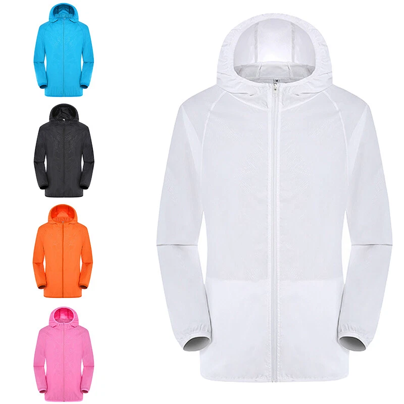 Mens Womens Cycling Waterproof Rain Jacket High Visibility Wind Hooded Coat