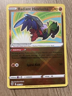 radiant hawlucha pokemon card value Pokémon Radiant Hawlucha #081/189 HOLO Astral Radiance TCG CCG
