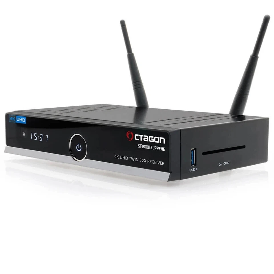 Octagon SF8008 V3 Supreme Twin 4K 2xDVB-S2X UHD Linux Enigma2 WiFi Sat Receiver - Image 3 of 4