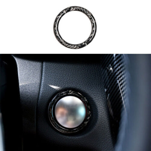For Benz GLC 2016-2021 2022 Real Carbon Fiber One-Button Start Switch Cover Trim