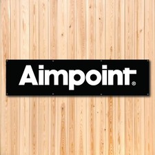 AIMPOINT OPTICS 8'X2' VINYL BANNER LOGO/GRAPHIC