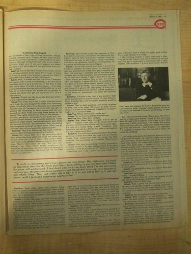 1989 1985 Reds Report / Vue Newspaper Lot of 3 Marge Schott and Schottzie - Picture 8 of 12