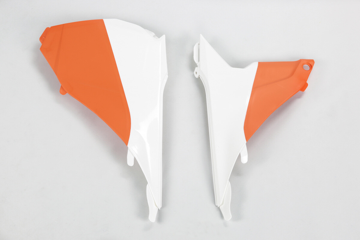 UFO filter box cover Ktm Sx / Sxf 2013 - 2015 white/orange