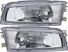 For 1997-2002 Mitsubishi Mirage Headlight Halogen Set Driver and Passenger Side