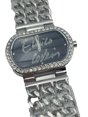 Orologio ENRICO COVERI donna quarzo strass bracciale maglie intrecciate