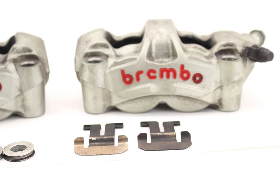 2018 APRILIA TUONO V4 1100 FACTORY ABS OEM RIGHT LEFT FRONT BRAKE CALIPER SET - Image 3 of 4