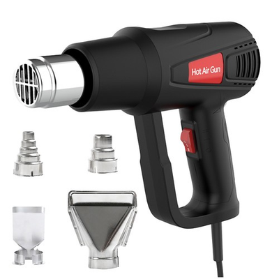 #ad 2000W Heat Gun Fast Heat Hot Air Gun Kit with 4 Nozzles Dual Temperature Setting $22.99
