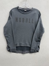 NOBULL Mens Training Sweatshirt Crew Neck Pullover Grayish Blue Medium M