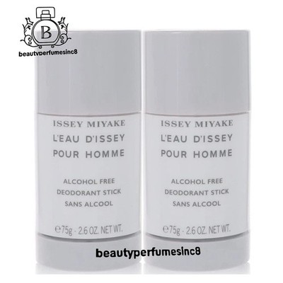 LOT OF 2 ~ L'EAU D'ISSEY Issey Miyake 2.6 oz Deodorant Stick For Men