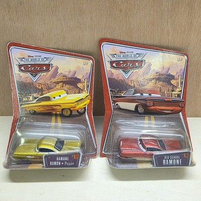 Disney Pixar Cars WOC Ramone Flames & Old School Ramone 1:55 Die-Cast Modell Spielzeug