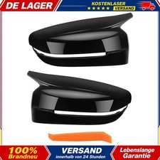 Spiegelkappen f�r BMW 3er 5er G20 G30 Glanz Schwarz ABS Tuning Zubeh�r