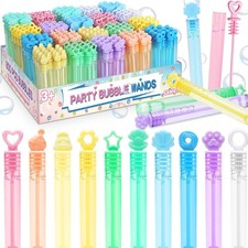 Kids Bubble Party Favors, 300 Pack Mini Bubbles Bulk with Gift Box, Pastel Bu...