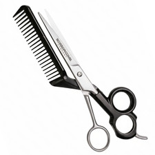 2 in 1 Hair Shears and Comb Kit - Hair Cutting Scissors with Comb Attached