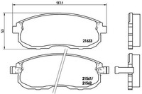 Brembo Bremsbelagsatz, Scheibenbremse P 56 021 FüR Nissan Infiniti