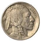 1917-D Indian Head Buffalo Nickel - Denver Mint - Extremely Fine XF+