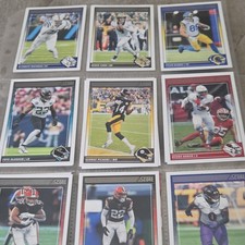 Score NFL Football Trading Card Lot - Buckner, Carr, Higbee, Pickens, 9 Cards