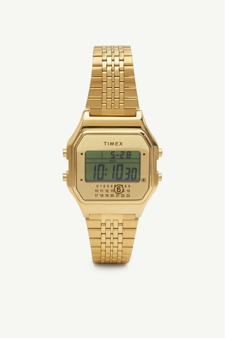 時計 MM6 TIMEX T80 GIFT SET W/EXTRA BRACELET Timex x MM6 Maison Margiela T80 Gift Set w/Extra Bracelet Gold