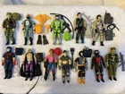 12 1986 GI Joe Action Figures lot HAWK Dr. Mindbender B.A.T. Viper ZARANA G.I.