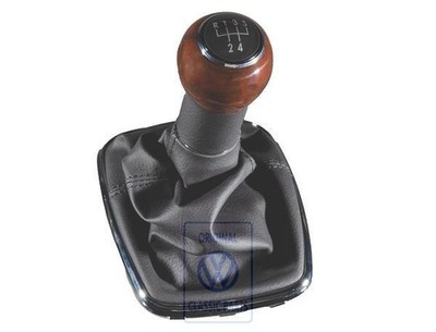 VAG Range Schalthebel Knopf Holz Leder Golf Mk4 Bora 2003 2006 Original 1J0711
