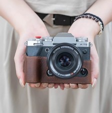 Camera Bag Leather Dock Case Base Protection Cover Shell For Fujifilm X-T5 XT5