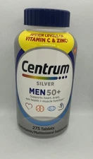 Centrum Silver MEN 50+, 275 Tablets ** Multivitamin & Multimineral **EXP 06/26