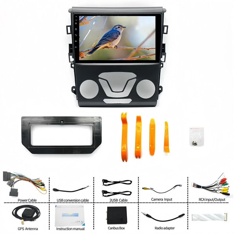 For 2013-2016 Ford Fusion Mondeo Car Stereo Radio, Wireless Apple CarPlay & Auto - Image 2 of 4