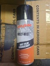 Jet-Lube 16041 Dry Film Lubricant, 12 Oz, Aerosol Can, Molybdenum, Black
