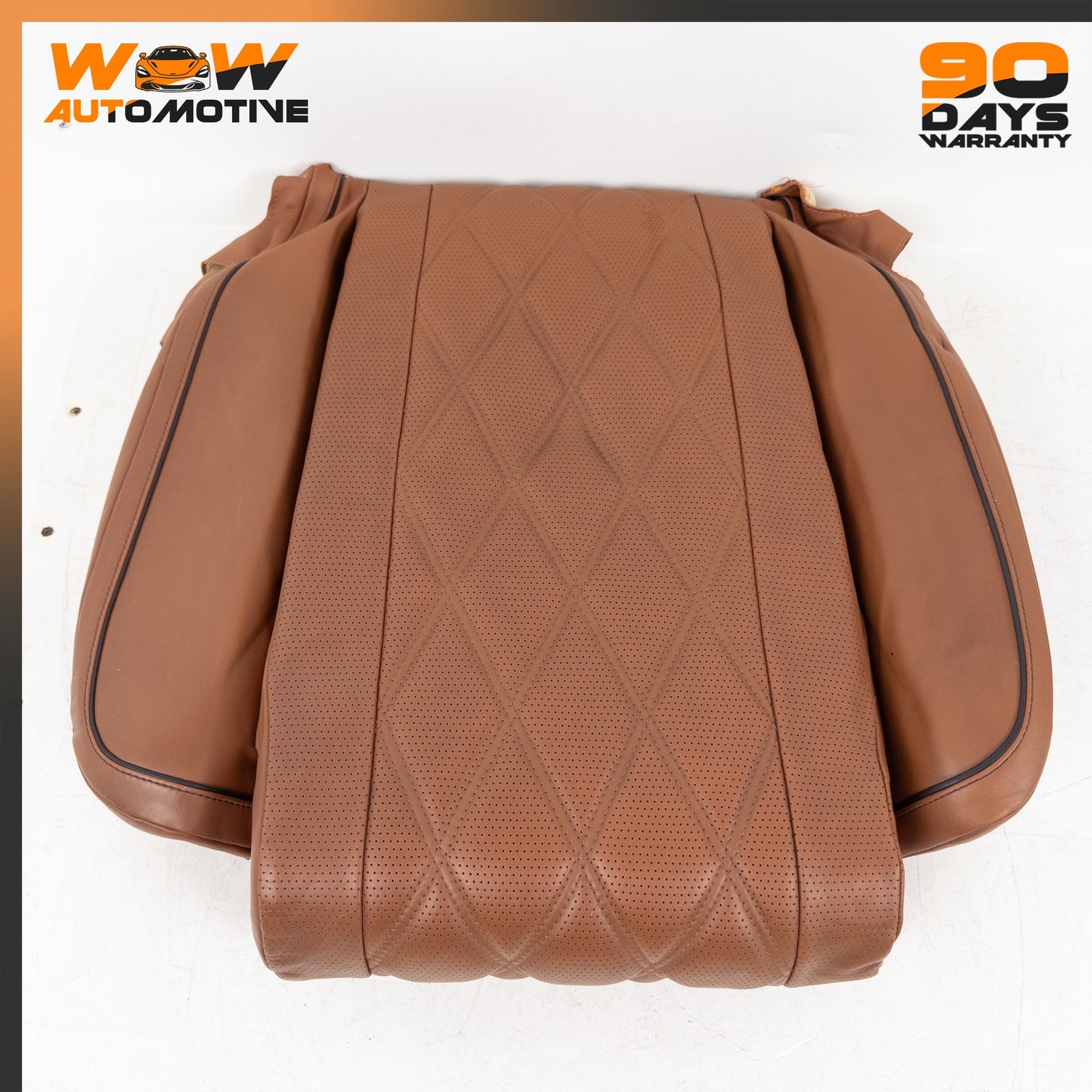 14-19 BENTLEY FLYING SPUR FRONT RIGHT UPPER BOTTOM SEAT CUSHION BROWN OEM