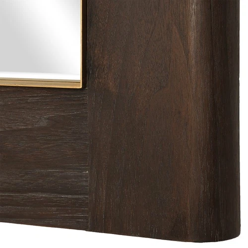 Uttermost 08218 Catron 33-7/8"W x 45-5/8"H Rectangular Beveled - Brown - Picture 2 of 5