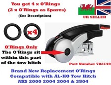4 x ALKO Stabiliser Rubber O Ring Seals for Side Friction Pads Caravan Tow Hitch