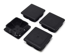 Design61 4x Vierkant Rohrstopfen Lamellenstopfen 100x100 mm mit Lamellen für