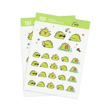 Milk Mocha Bear: Matcha Planner Sticker Sheets