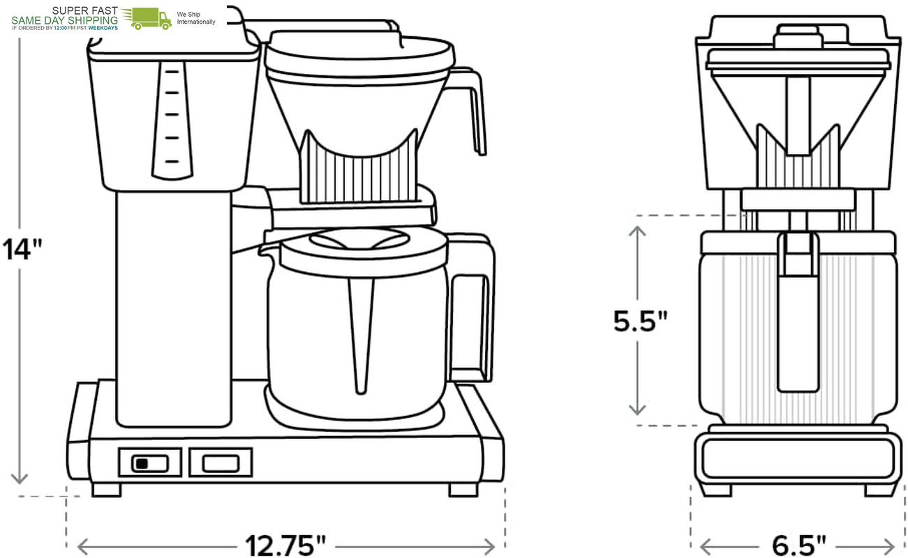 Coffee Maker, Pistachio Green, 40 Ounce, 10-Cup, 1.25L
