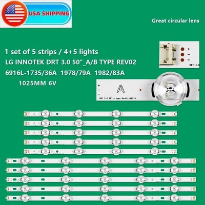LED strip for LG 50LB650V 50LB650V 50LB5610 50LB653V 50LF5800 50LB6300 50LB561V