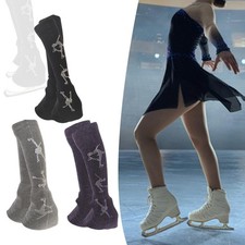 2Pcs Figure Skating Leg Warmers, Cover Clothing Accessory Extended Boot Socks