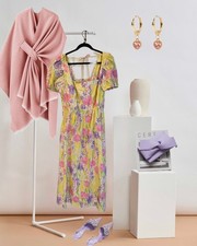Show Me Your Mumu Cotton Midi Dress Womens Plus Size 3X Floral Smitten