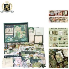 Elegant Scrapbooking Kit with A6 Grid Notebook - Perfect Gift for Creative Teens