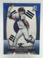 2023 Bowman Chrome - Wbc Flag Kunwoo Park #WBC-18 Blue Refractor #59/75