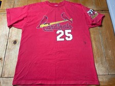 VINTAGE 90  s 1998 Mark McGwire 70 Home Run TShirt T-Shirt red large