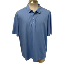 Johnnie O Prep Formance Polo Shirt Mens XL Blue Short Sleeve Golf Preppy Beachy