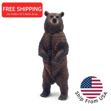 Toymany brown Bear standing Animal Figure NEW IN STOCK Educational toys