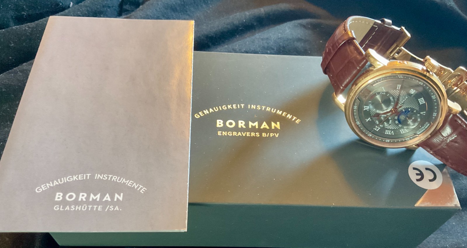 EUC Multifunction Automatic Borman Moon Phase Wat… - image 9