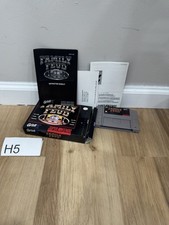 Family Feud (Super Nintendo SNES 1993) COMPLETE w/ Box manual game H5