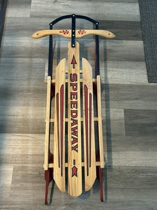 Vintage Paris Speedaway Wood Sled Model 848 Floating Steering Mint Condition