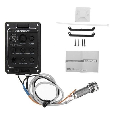 Fishman 4 Band 301 EQ Tuner Piezo Mic Presys Blend Akustikgitarre Tonabnehmer Vo
