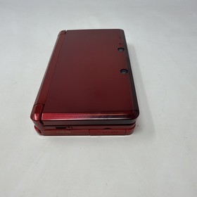 Nintendo 3DS Flame Red Handheld Console System CTR001 Mint Condition Barely Used
